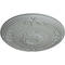 Ekena Millwork Athens Ceiling Medallion (Fits Canopies up to 3 5/8"), 26 1/4"OD x 3 1/4"P, Primed White CM27AT - alternate 3
